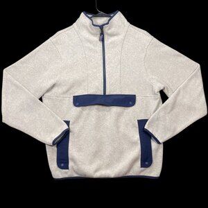 Patagonia Unisex Fleece Pullover Jacket Navy Accents & Pocket Details Size Small